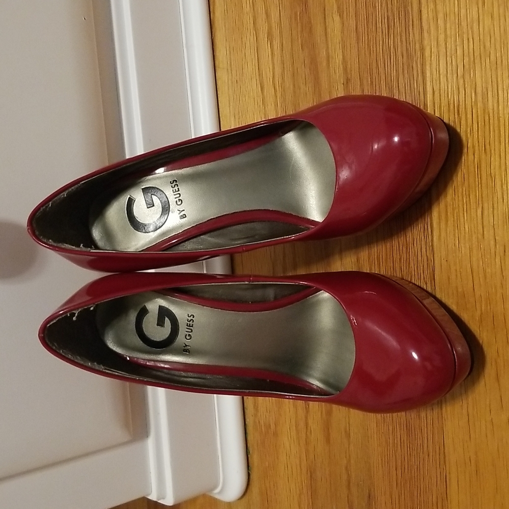 Red Platform Heels